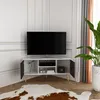 Decorotika Lesson Tv Möbel | Weiß & Bendir Produktbild-Vorschau 3