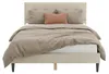 Polsterbed 140x200 cm, beige, tweepersoonsbed met Productafbeelding-voorbeeld 4