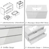 Badmöbel Set HUTI-Serie 100cm Mineralguss Waschbecken mit Produktbild-Vorschau 3