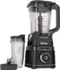 A black Ninja blender with a transparent jug and a travel cup, displayed on a white background. Produktbild-Vorschau