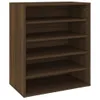 vidaXL Szafka na buty brązowy dąb 60x35x70 cm materiał Podgląd zdjęcia produktu 1