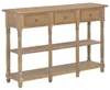 vidaXL Konzolový stôl 110x30x76 cm odvodený výrobok z dreva Náhľad obrázku produktu 5