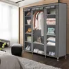 Intirilife Armoire pliante 150x175x45 cm en CASH GRIS - Voir les images du produit 4