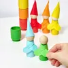 Ulanik Montessori-Holzspielzeug "Steckpuppen mit Schals und Produktbild-Vorschau 6