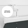 Plissee Estika bez vrtání – 100 cm x 200 cm – Tmavě šedá – Náhled obrázku produktu 2