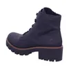 A black lace-up boot with a thick sole, shown from the side against a white background. Produktbild-Vorschau