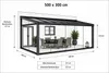 500 x 300cm Aluminium Kaltwintergarten Cuxhaven Anthrazit Produktbild-Vorschau 2
