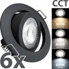 6 x LED Einbaustrahler LUMIRA-BK ultra slim 5W, Produktbild-Vorschau 1