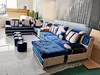Sofa U-Form Braun Polsterstoff Zum Relaxen im Wohnzimmer Produktbild-Vorschau 7