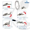 tecuro Schlauchschellen Endlosband Set: 5 Meter, Bandbreite Produktbild-Vorschau 4