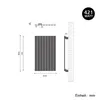 SONNI radiatore a pannello 630×619 mm monostrato antracite Anteprima dell’immagine prodotto 8