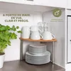 bremermann Etagère d'angle en bambou avec acier inoxydable Voir les images du produit 3