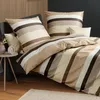 Janine Mako-Satin Bettwäsche J.D. 87116 sand braun 135x200 Produktbild-Vorschau 1