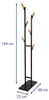 MAUL Garderobe MAULrima 6 Haken Standfuß 183 cm schwarz Produktbild-Vorschau 2