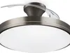 A close-up view of a modern ceiling fan with integrated LED lighting. Anteprima dell’immagine prodotto