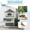 Vogelvoliere mit 3 Tš¹ren, Haus und Schale, Holz und Produktbild-Vorschau 7