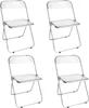 4x Acryl Transparent Klappstuhl,Kunststoff Esszimmerstuhl Produktbild-Vorschau 1
