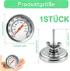 Analoges Ofenthermometer 80 mm, BBQ Grillthermometer, Produktbild-Vorschau 2