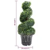 vidaXL Bosso artificiale con vaso a spirale verde 89 cm Anteprima dell’immagine prodotto 4