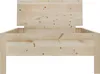 Metallfreies Holzbett Einzelbett Zirbe massiv 100x200 mit Produktbild-Vorschau 4