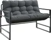 A studio shot of a gray outdoor bench with cushions. Náhled obrázku produktu