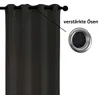 Gardinen Vorhänge Ösenvorhang 140*240/250 cm 100% Polyester Produktbild-Vorschau 3