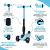 Habib 3-Rad Kinderroller mit LED Rädern & Sitz | Faltbar Produktbild-Vorschau 2