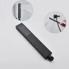 A black shower head is shown on a light gray and white background. Insets show the shower head in use. Náhled obrázku produktu
