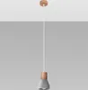 Lampa wisząca z betonu architektonicznego QUBIC szara Podgląd zdjęcia produktu 2