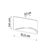 Lampada da parete in Vetroceramica VIXEN 1xG9 8W Anteprima dell’immagine prodotto 4