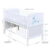 Baby-Delux Babybett Kinderbett Natalie Prince 140×70 Weiß Produktbild-Vorschau 9