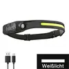 1*LED Stirnlampe, Sensorscheinwerfer USB wiederaufladbar Produktbild-Vorschau 3