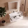 Badplaats Mobile Bagno Florence 80 x 40 cm - Bianco Lucido Anteprima dell’immagine prodotto 3