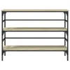 vidaXL Konsolentisch Sonoma-Eiche 100x32x75 cm Produktbild-Vorschau 5
