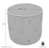 Hocker Sitzhocker Sitzpouf Pouf Fußhocker in Rose Produktbild-Vorschau 4