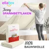 EllaTex Jersey Topper Spannbettlaken 180x200–200x200 Produktbild-Vorschau 2