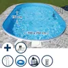 Stahlwandpool Set oval Florida 700x350x150 cm, Stahl 0,8 mm Produktbild-Vorschau 1