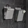 2er Set Wäschesammler mit Deckel in Grau aus Baumwolle und Produktbild-Vorschau 1