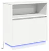 Komoda LED vidaXL, biała, 71 x 34,5 x 75 cm, materiał Podgląd zdjęcia produktu 2