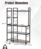 KOMFOTTEU Kuchyňský regál 5 úrovní s nabíjecí stanicí, Náhled obrázku produktu 6