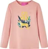 Kinder-Langarmshirt Hellrosa 128 Produktbild-Vorschau 1