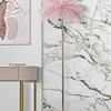Lampa podłogowa z kloszem z piór i 3 źródłami światła, Podgląd zdjęcia produktu 9