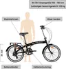 Galano Metropolis Klapprad 20 Zoll für Erwachsene 155 - 180 Produktbild-Vorschau 2