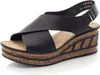 Rieker Damen Sandalen Keilabsatz Sandaletten 68189-00, Produktbild-Vorschau 6