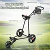 GOPLUS Golftrolley, Faltbarer Golfwagen mit 3 Gummirädern & Produktbild-Vorschau 4