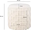 FineBuy Sedací taburet s úložným prostorem 45 x 40 cm Náhled obrázku produktu 3