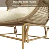 Flieks Rattan Hollywoodschaukel Schaukelstuhl Produktbild-Vorschau 5