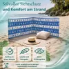 Lantigo Strandparavent Marine Muscheln 10m Windschutz Produktbild-Vorschau 9