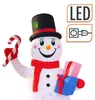 Aufblasbarer XL Schneemann mit LED Beleuchtung mit Stecker Produktbild-Vorschau 2