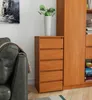 A chest of drawers with a vase of plants on top, next to a sofa and a tall cabinet. Produktbild-Vorschau
